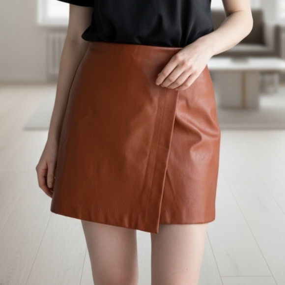 Bar III Dresses & Skirts - Bar III Faux Leather Skirt Size S